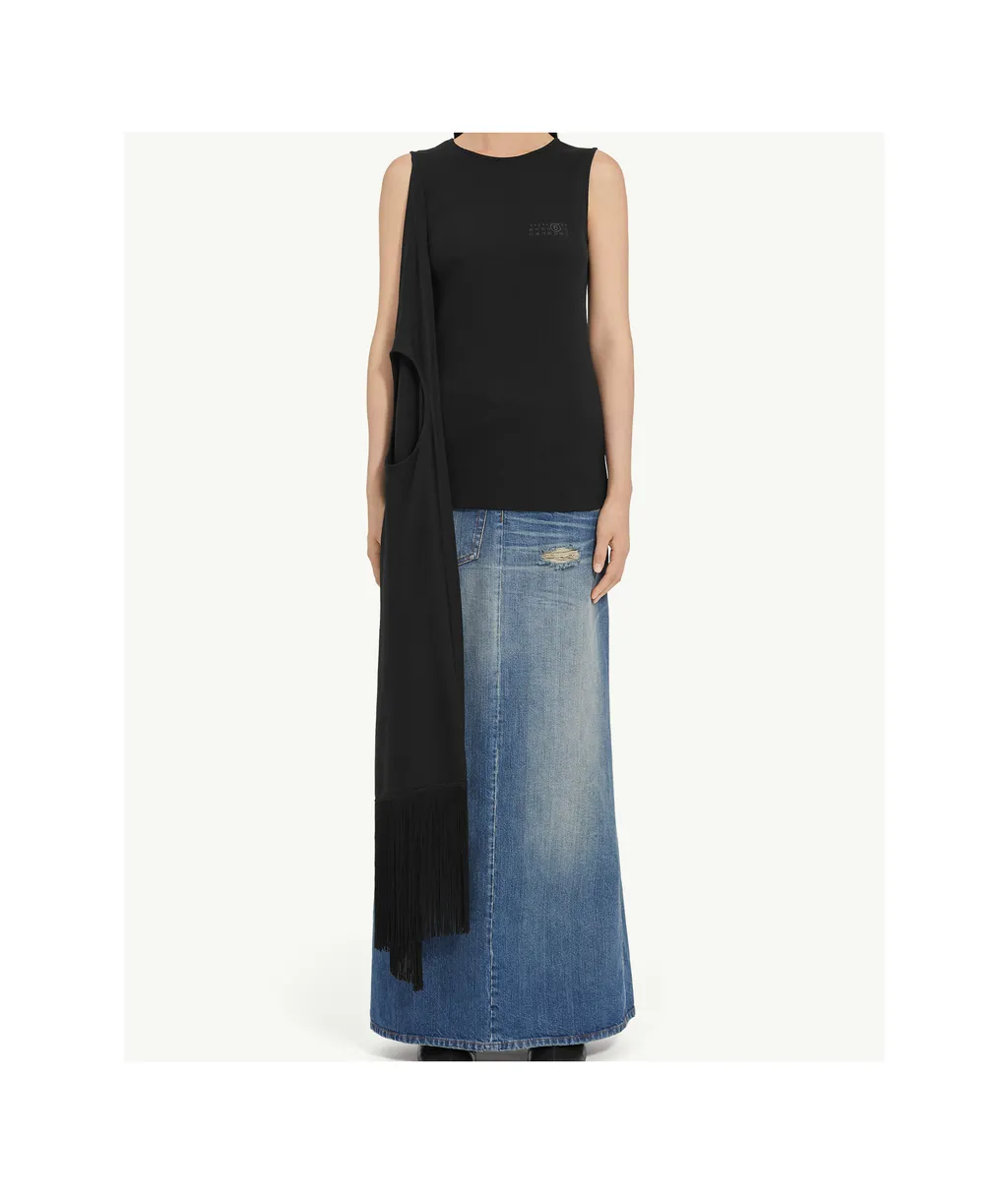 Sleeveless Draped Top