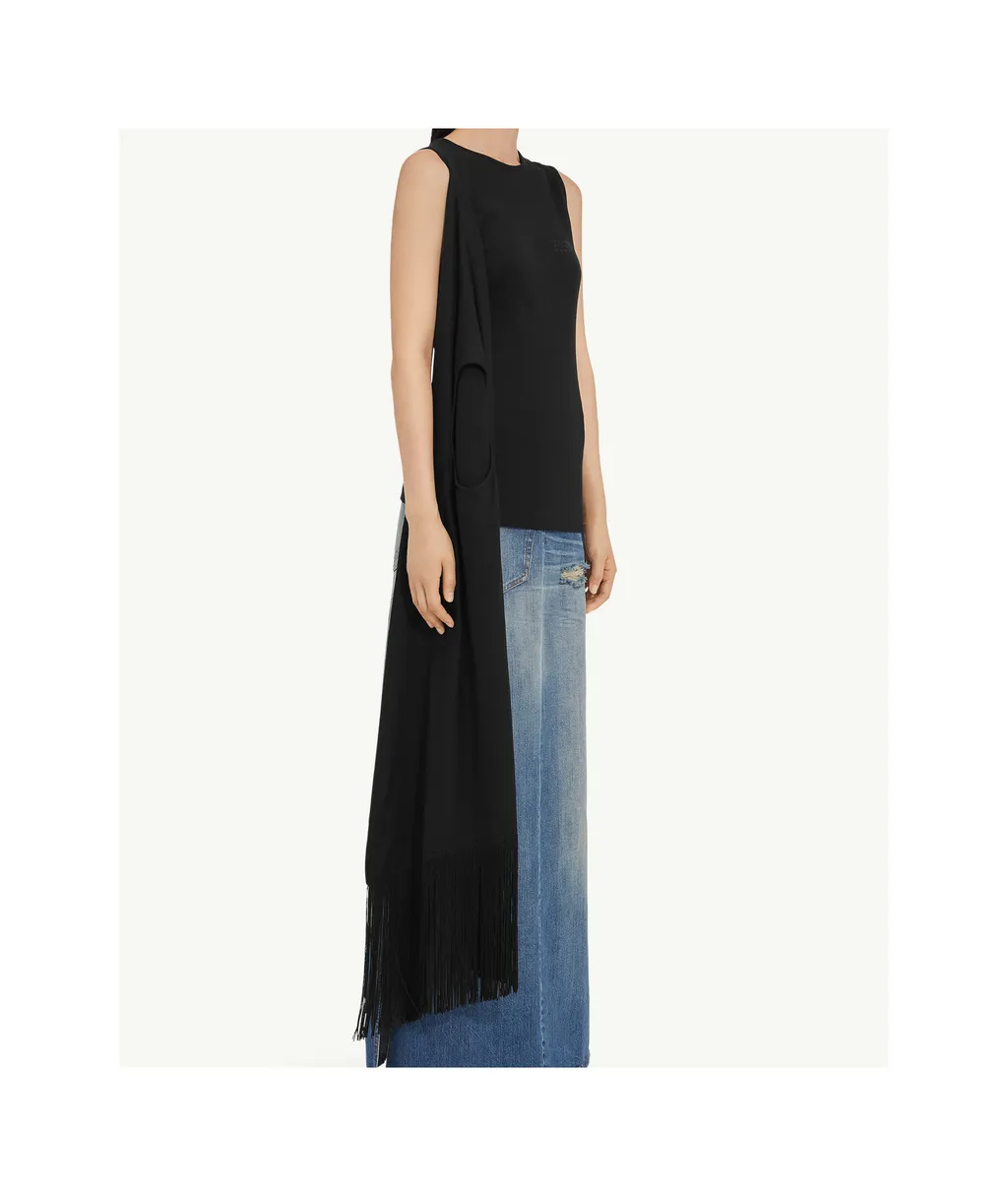 Sleeveless Draped Top