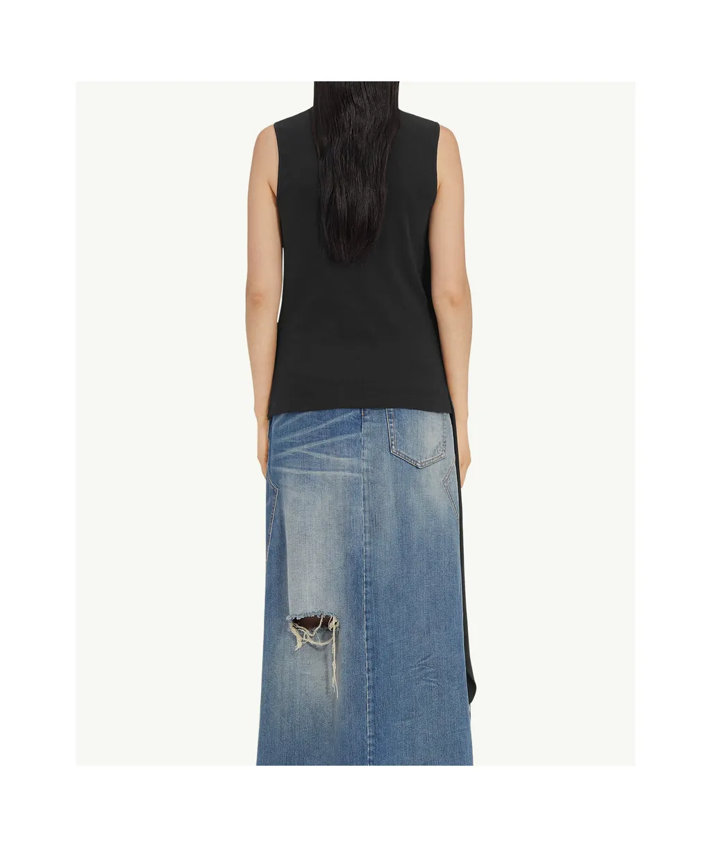 Sleeveless Draped Top