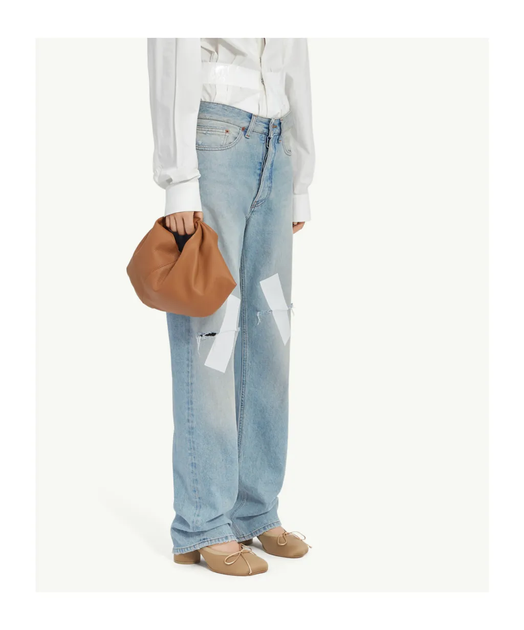 Distressed Taped Jeans