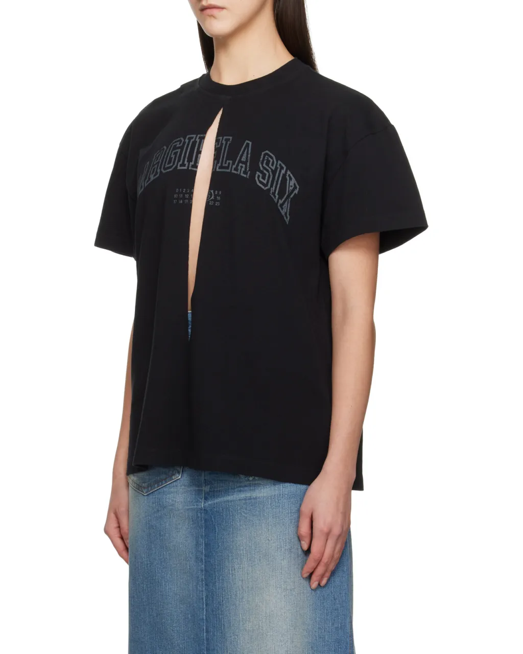 Cut-Out Crewneck T-Shirt