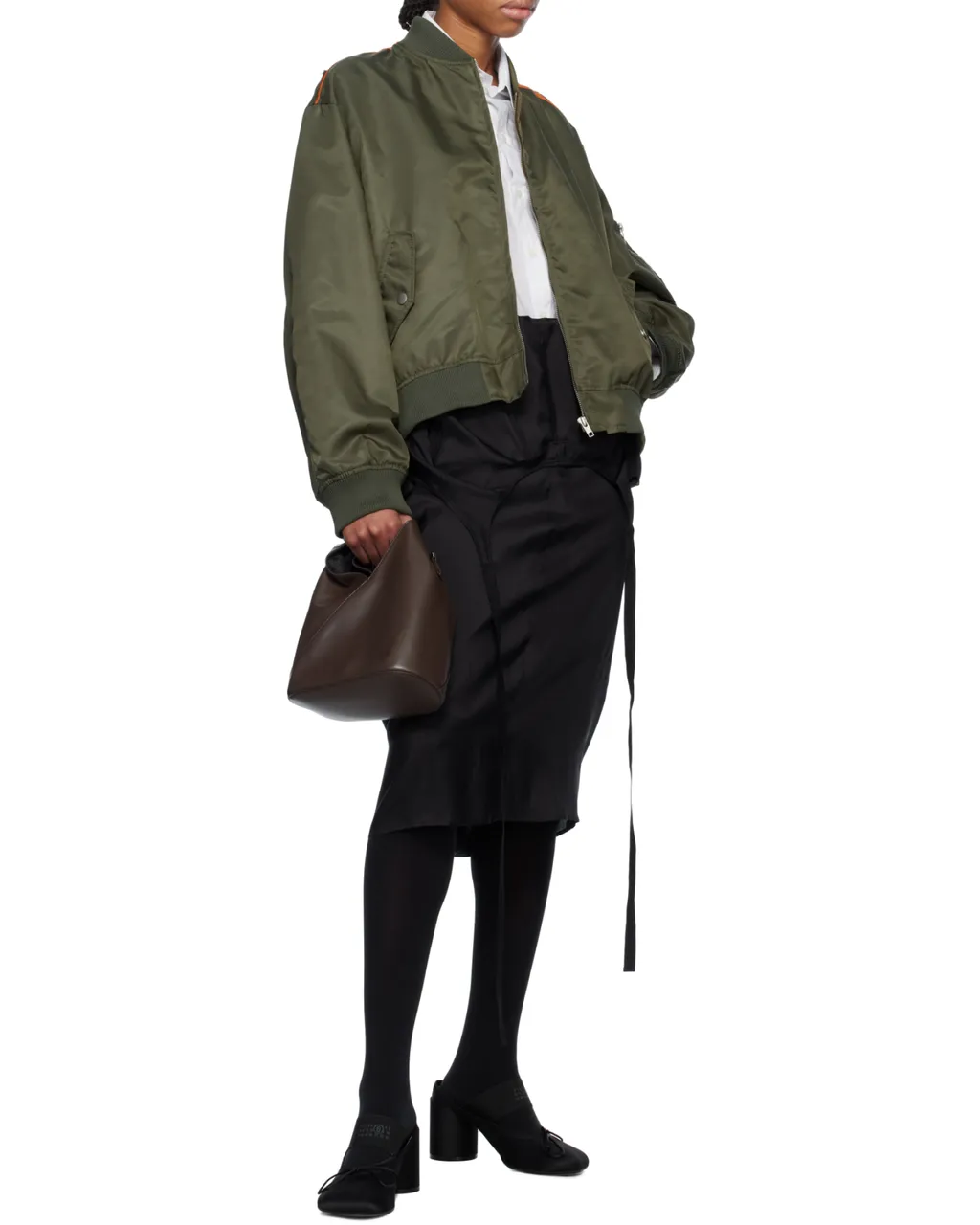 Drawstring Hem Zip-Up Jacket