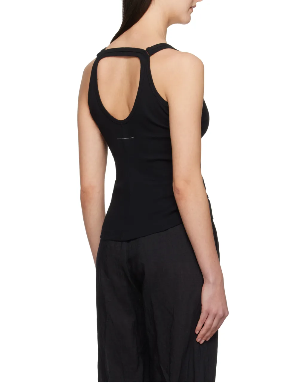 Strap-Detailed Open-Back Tank Top