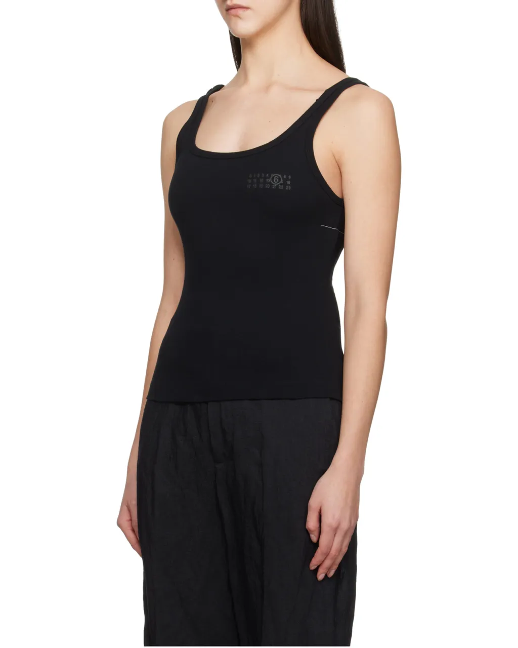 Strap-Detailed Open-Back Tank Top