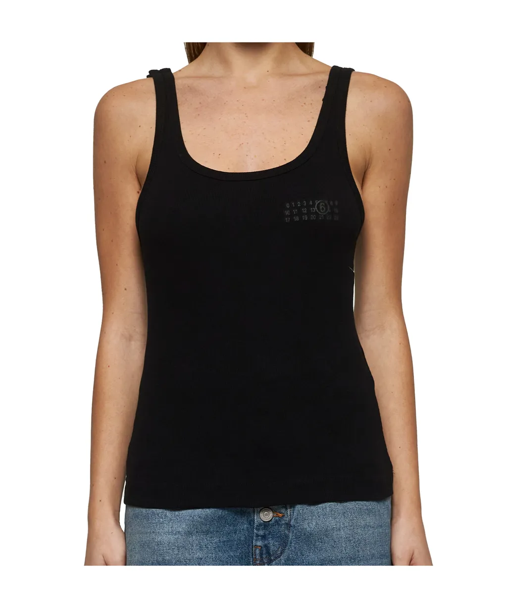 Strap-Detailed Open-Back Tank Top