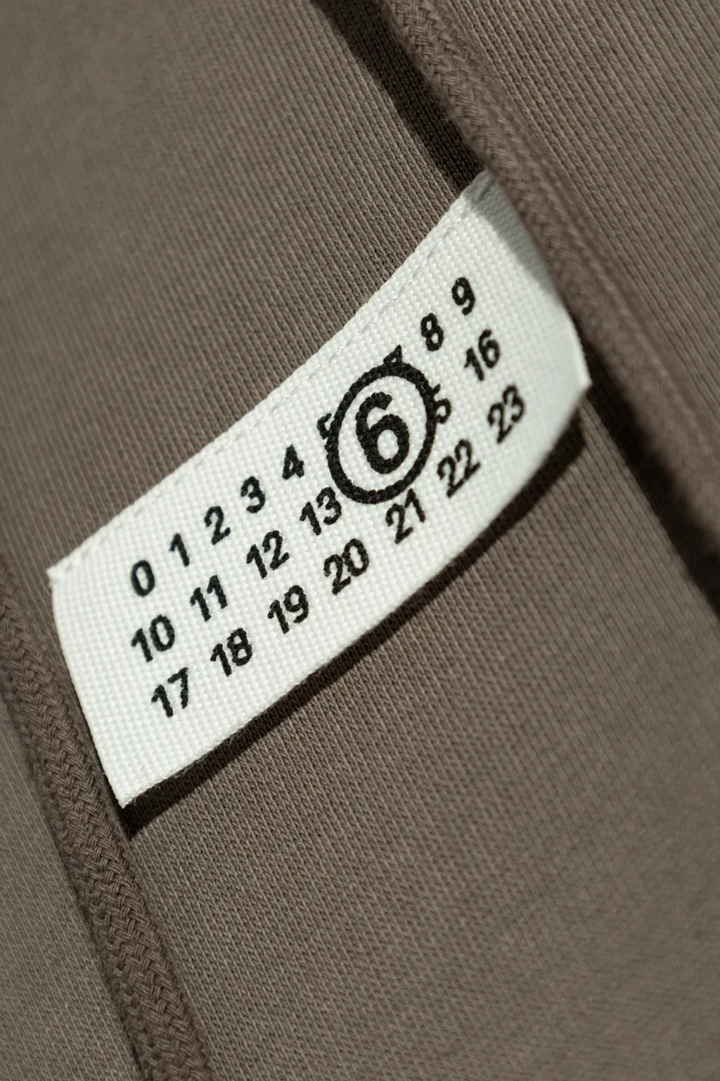 Numbers-Motif Drawstring Hoodie