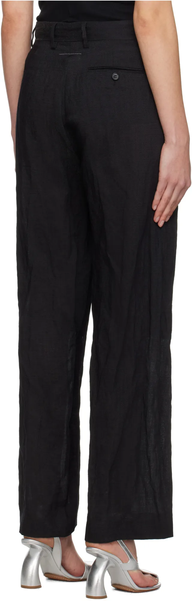 Single-Stitch Logo Flared Trousers