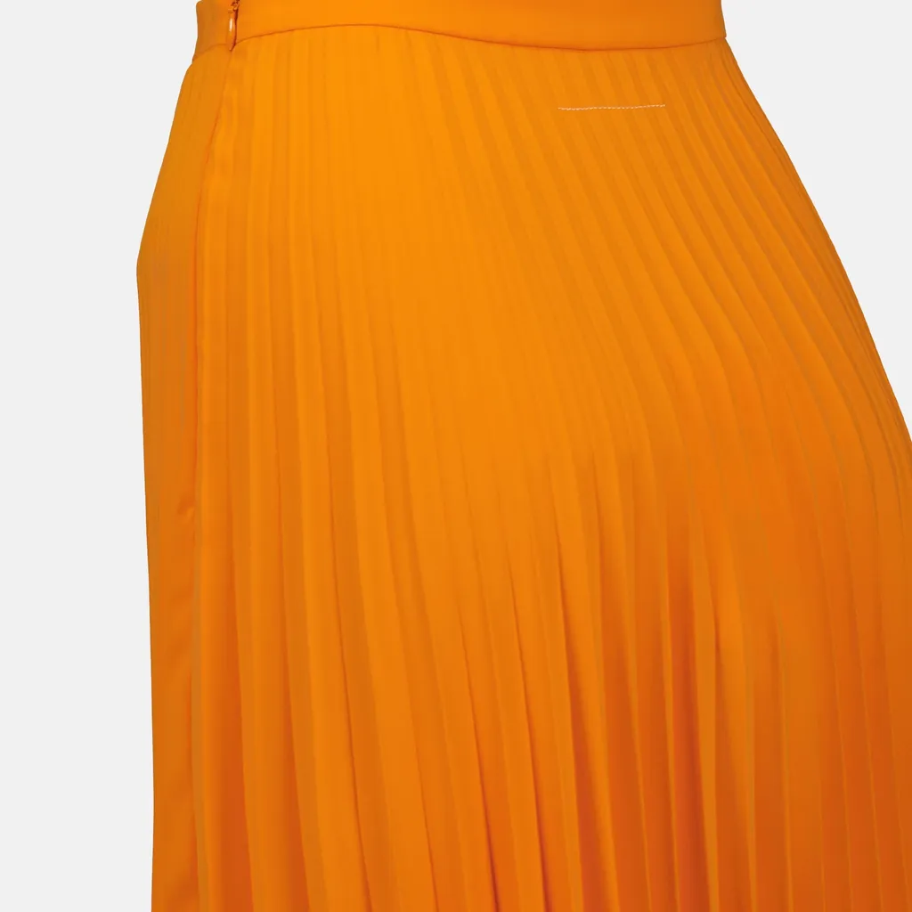 High Waist Pleated Skirt