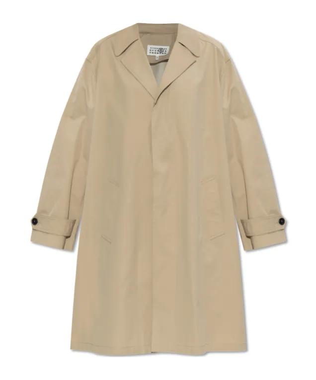 Curved Hem Coat