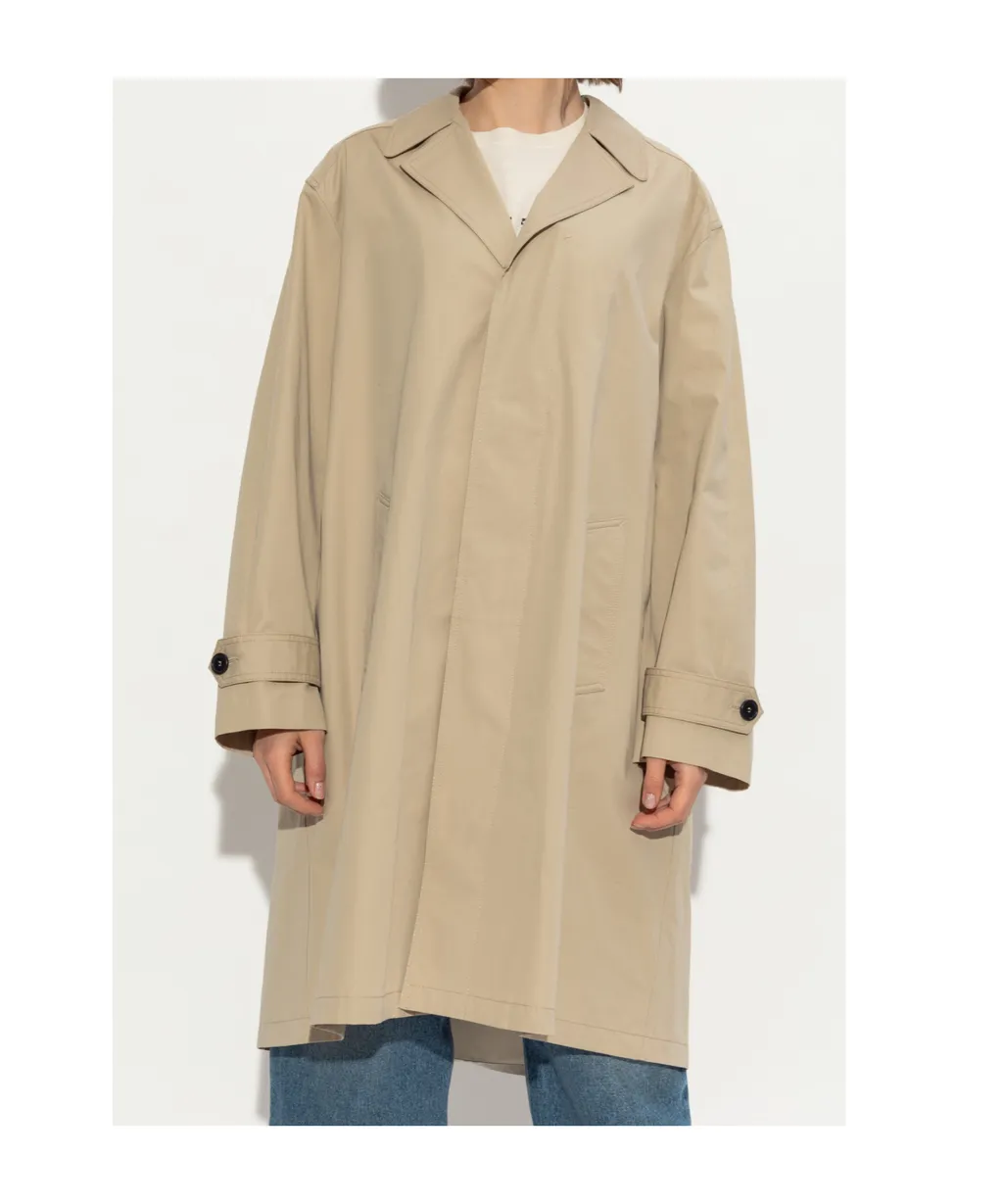 Curved Hem Coat