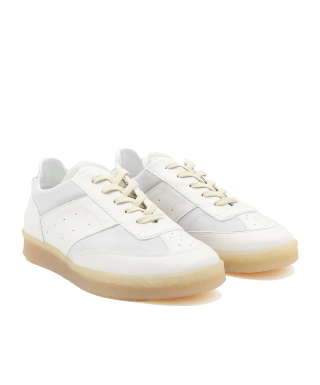 Panelled Lace-Up Sneakers