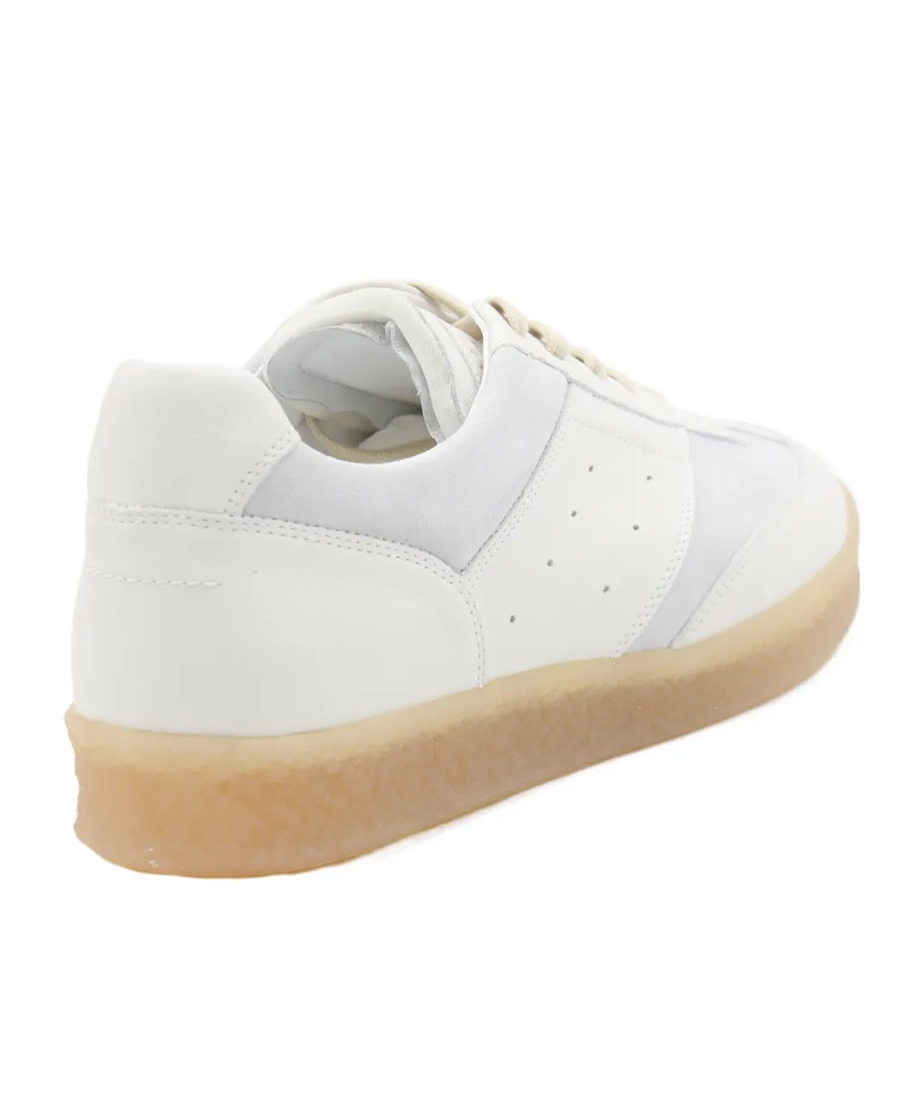 Panelled Lace-Up Sneakers