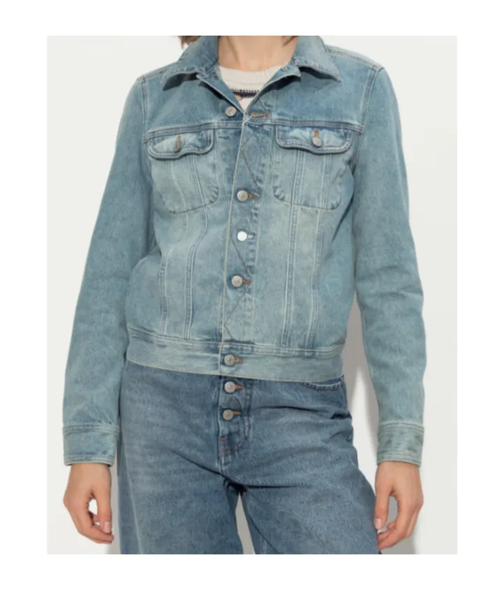 Cut-Out Denim Jacket