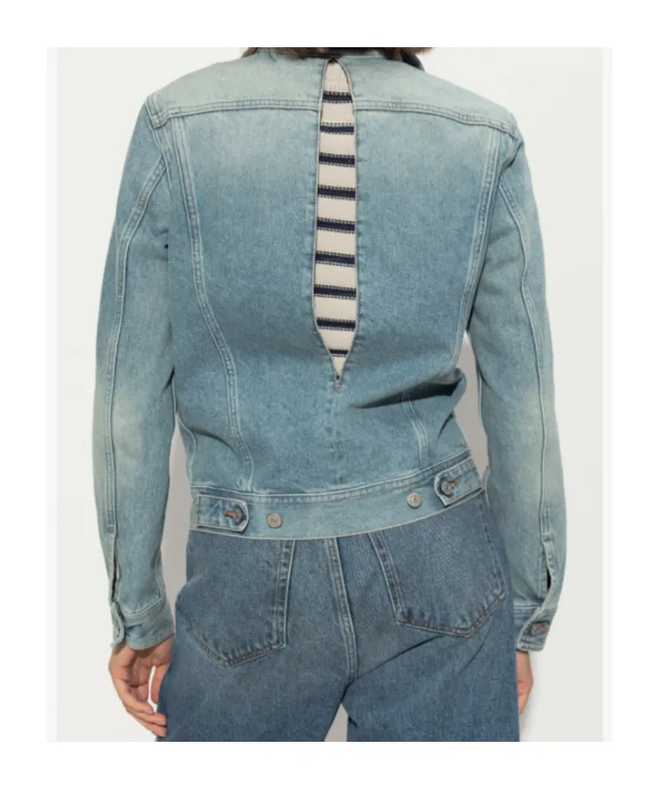 Cut-Out Denim Jacket