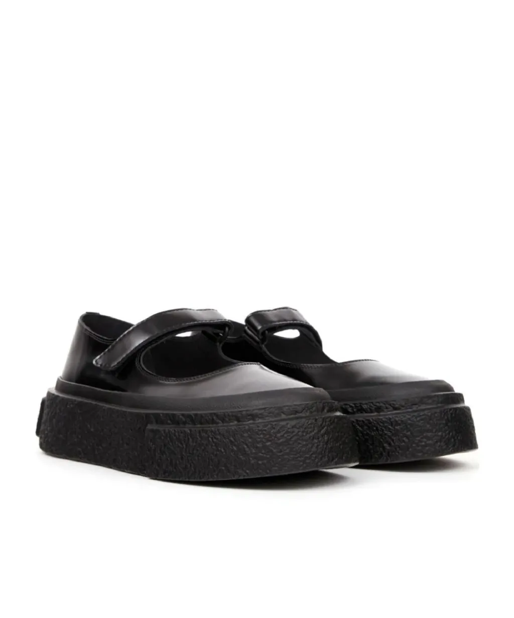 Numbers-Motif Platform Ballerinas