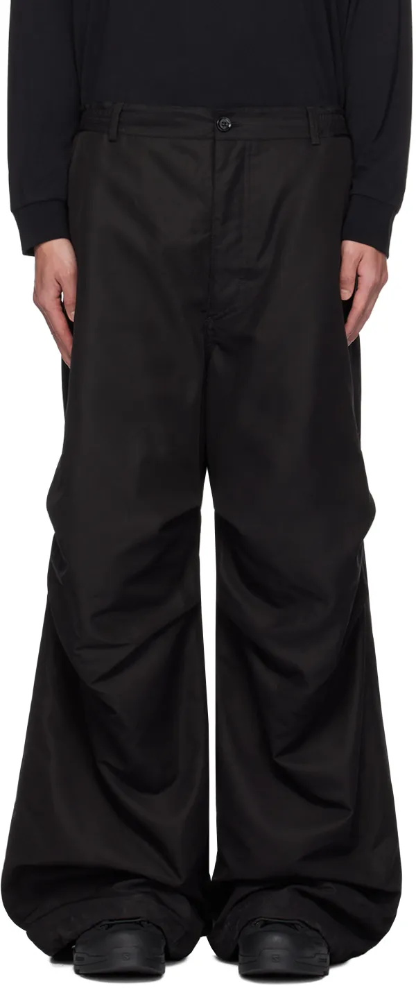 Wide-Leg Padded Pants