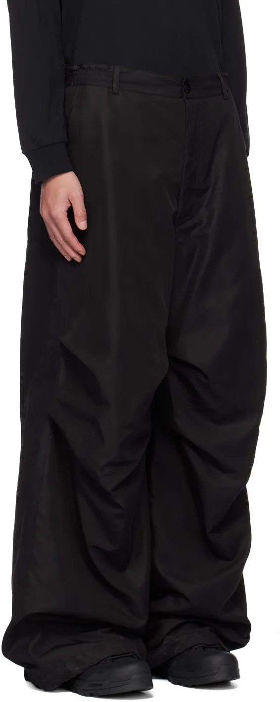 Wide-Leg Padded Pants