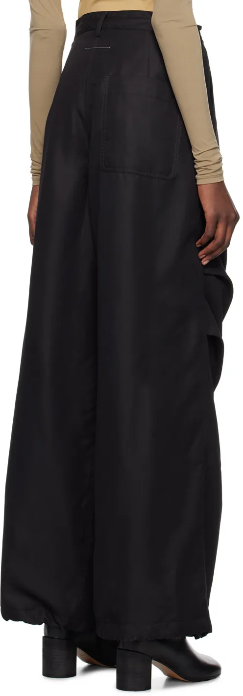 Wide-Leg Padded Pants