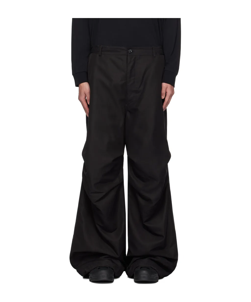 Wide-Leg Padded Pants