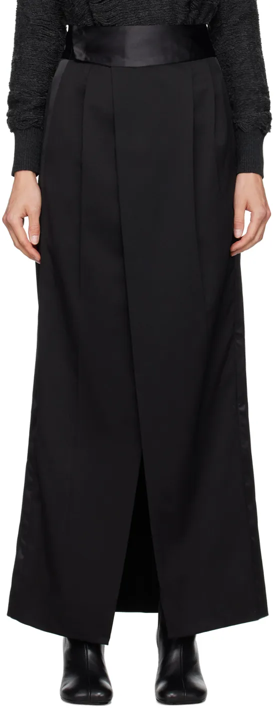 Pleat-Detailing Maxi Skirt