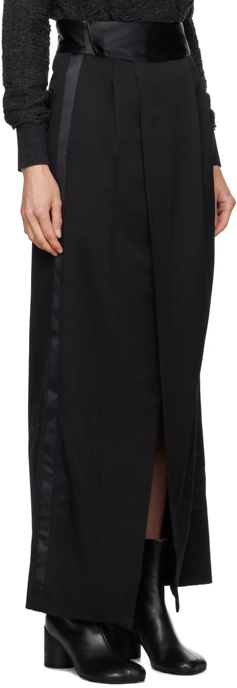 Pleat-Detailing Maxi Skirt