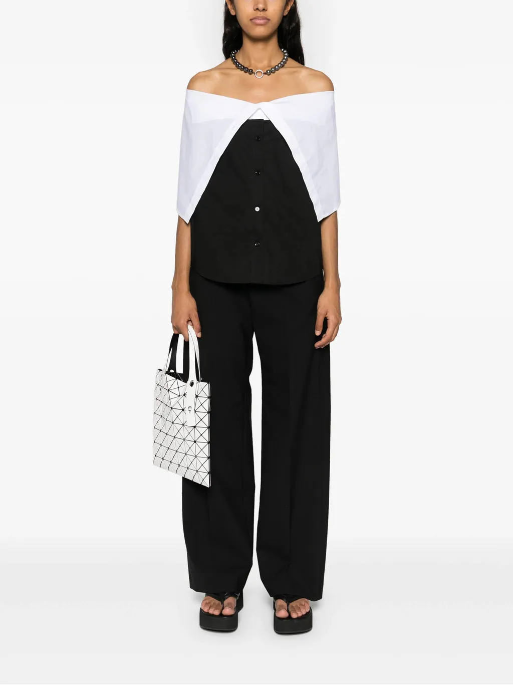 Single-Stitch Straight Trousers