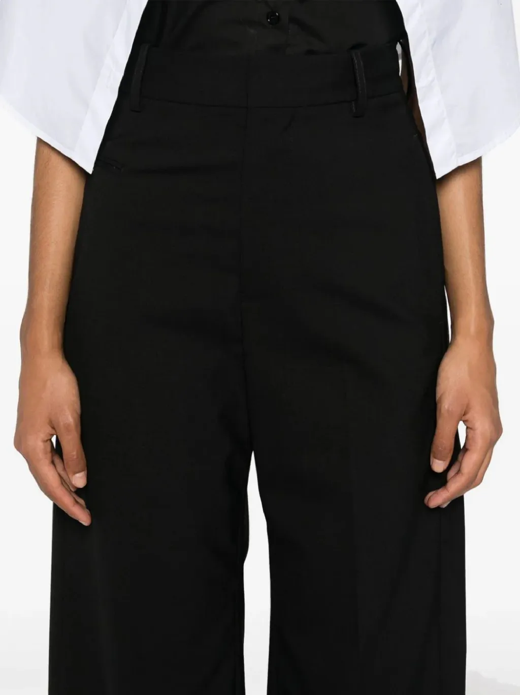 Single-Stitch Straight Trousers