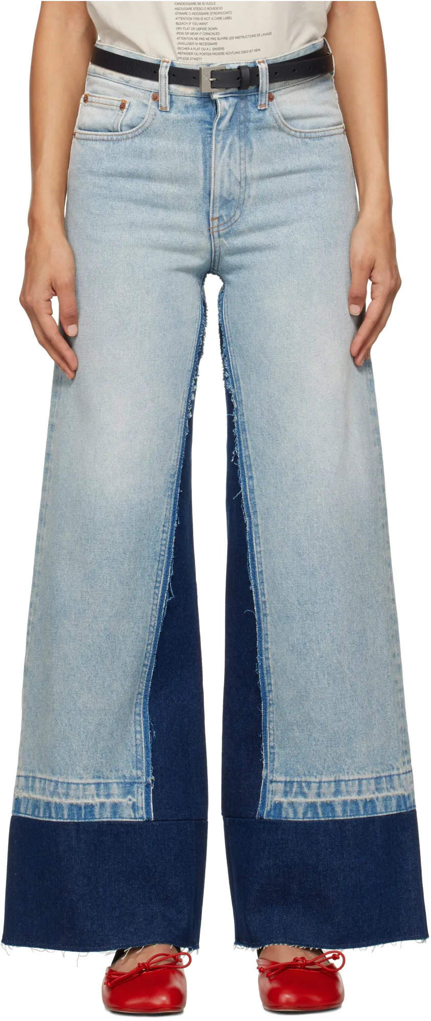 Layered Panelled Jeans
