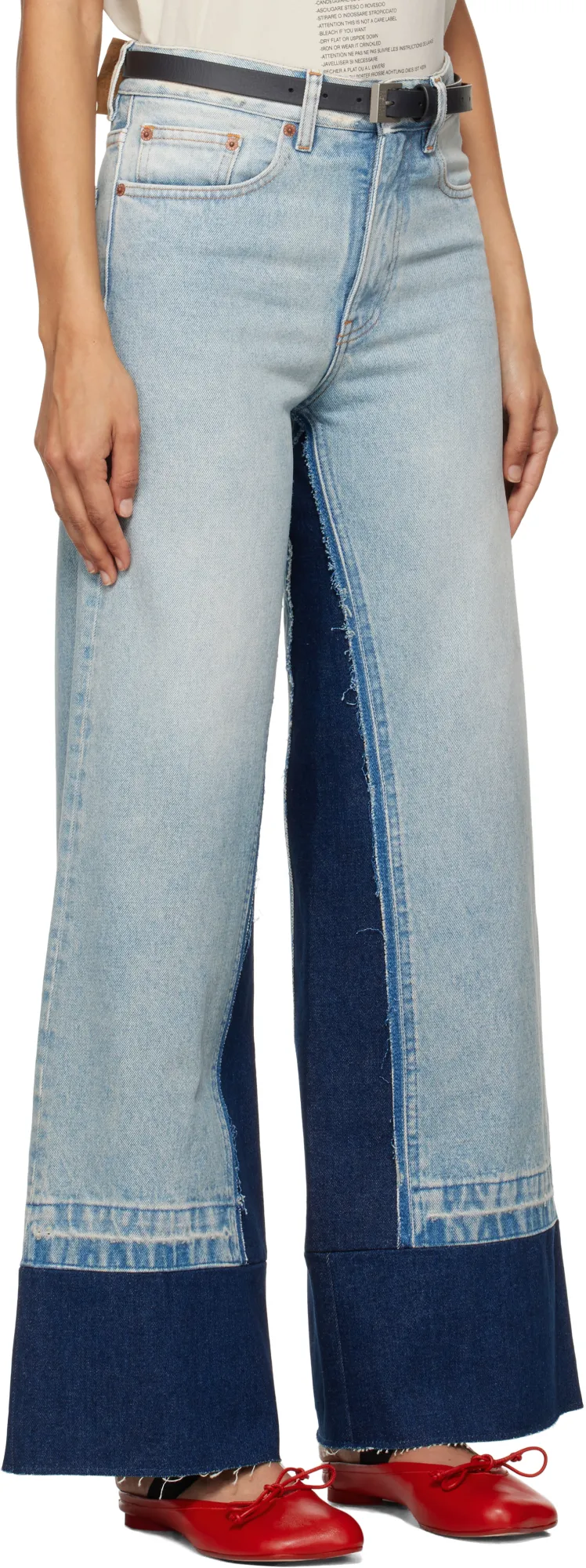 Layered Panelled Jeans