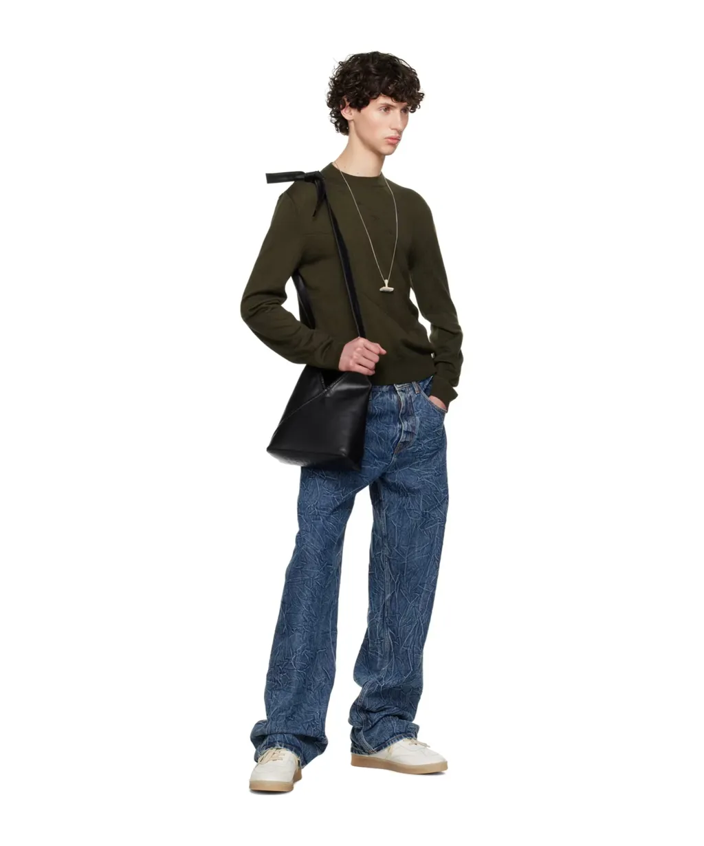 Panelled Asymmetric Hem Jumper