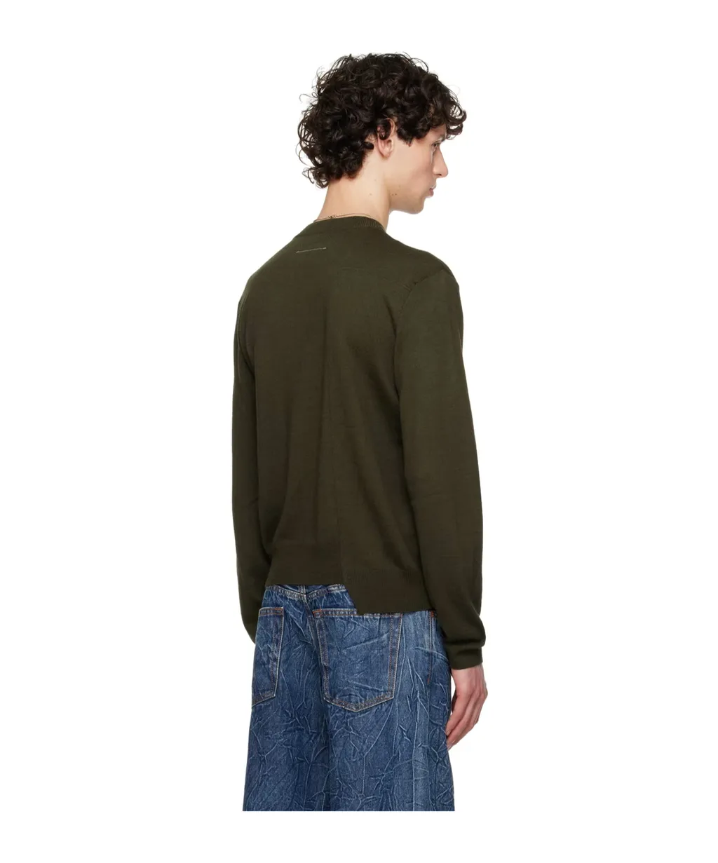 Panelled Asymmetric Hem Jumper