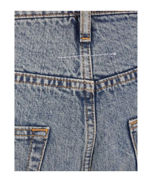 Distressed Tapered Leg Jeans