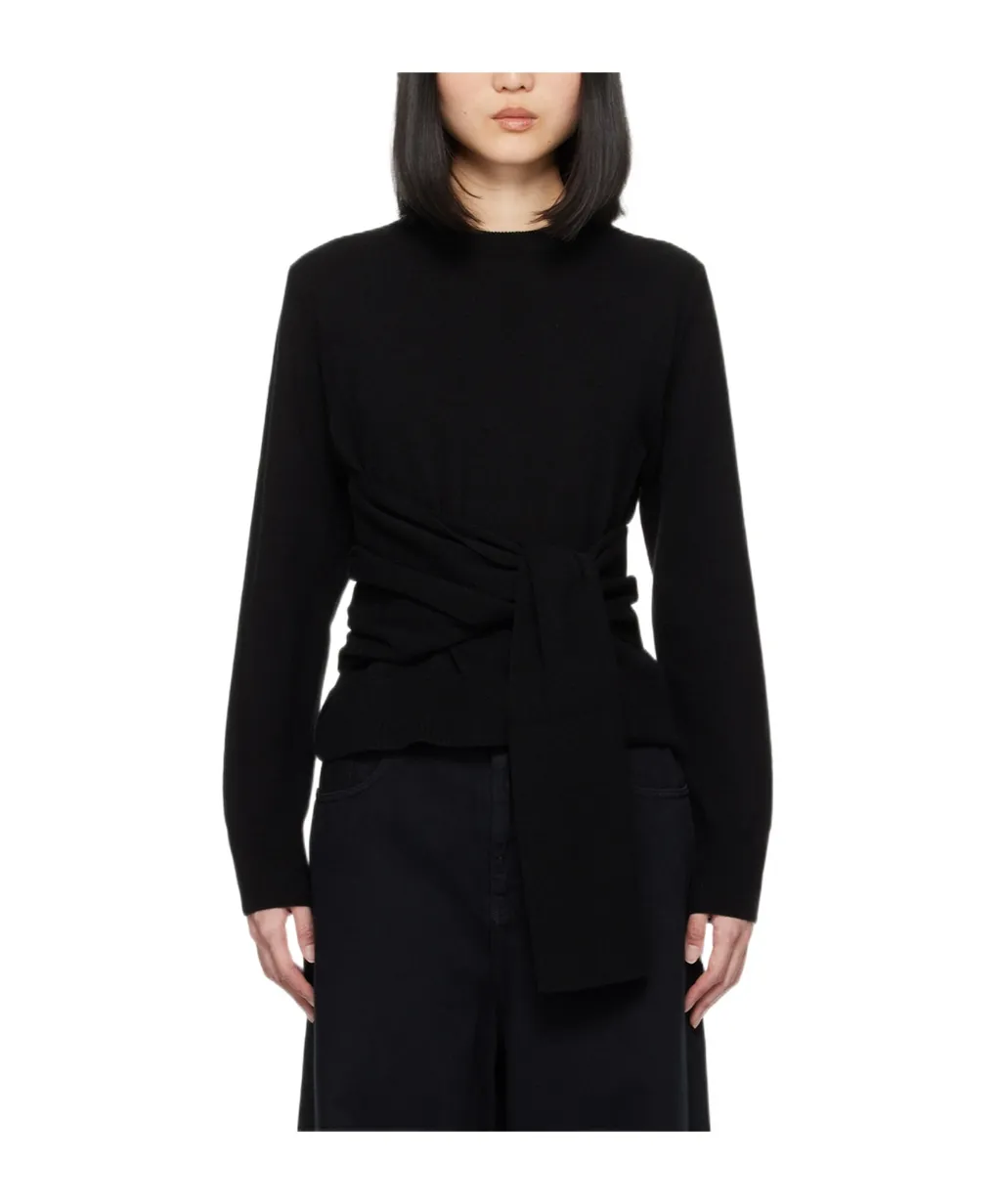 Wrap-Around Crewneck Jumper