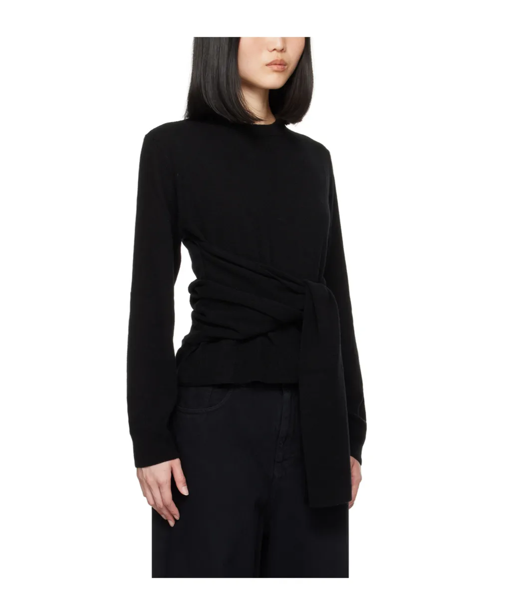 Wrap-Around Crewneck Jumper