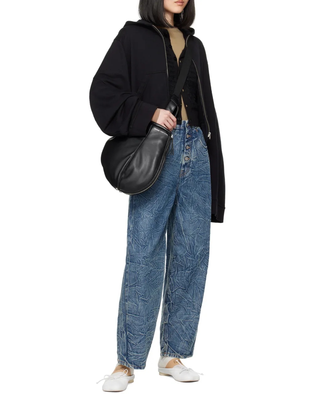 Rough Knitted Long-Sleeved Cardigan