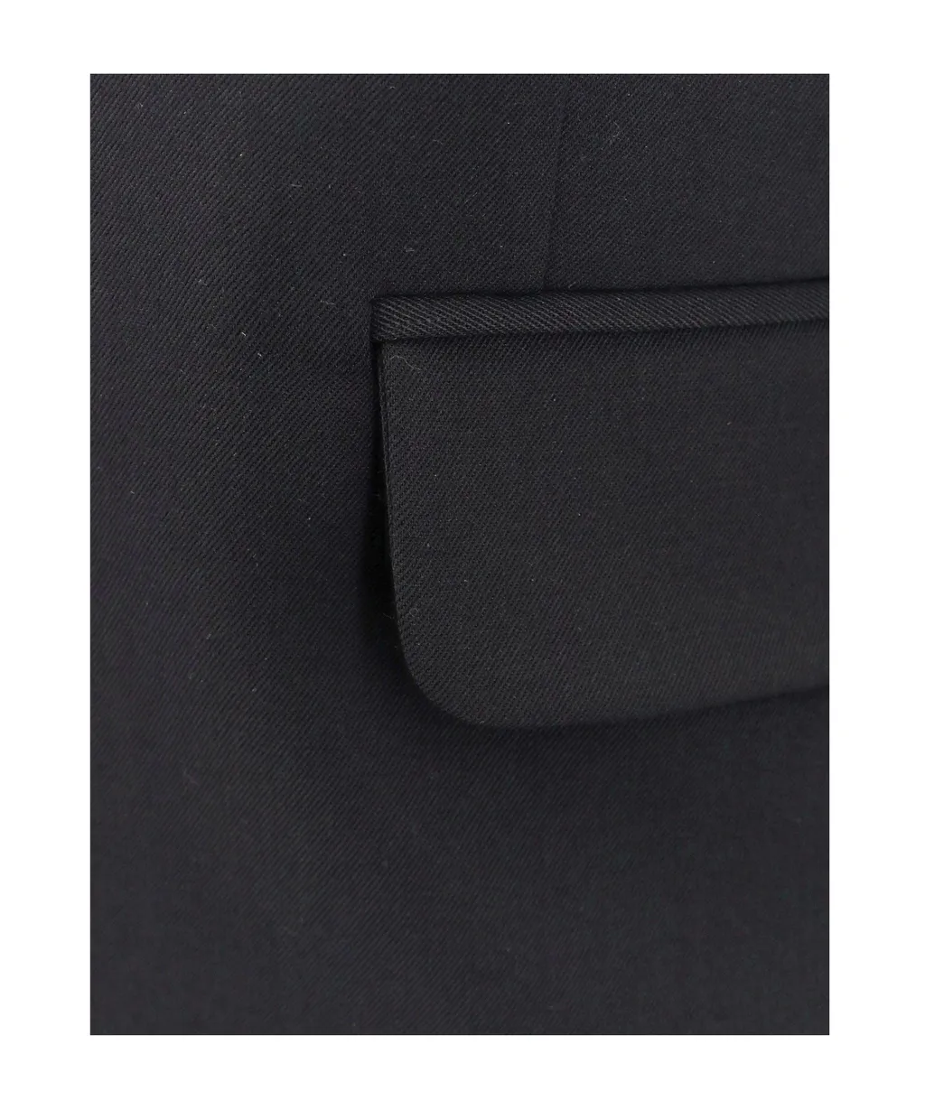 Shoulder Pads Collarless Blazer