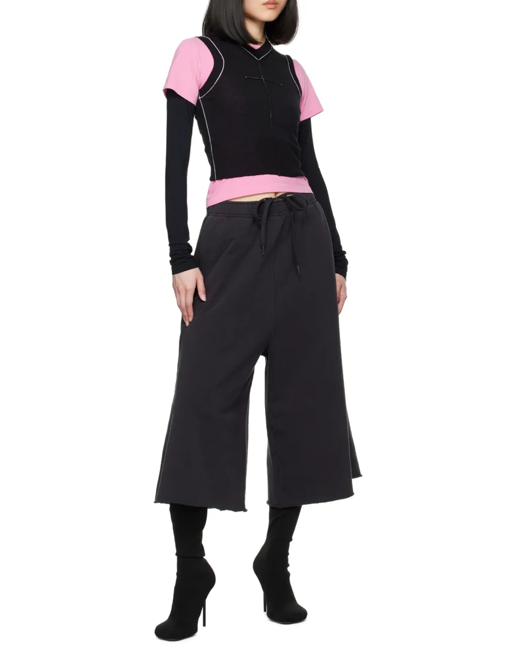 Piped Knit Top