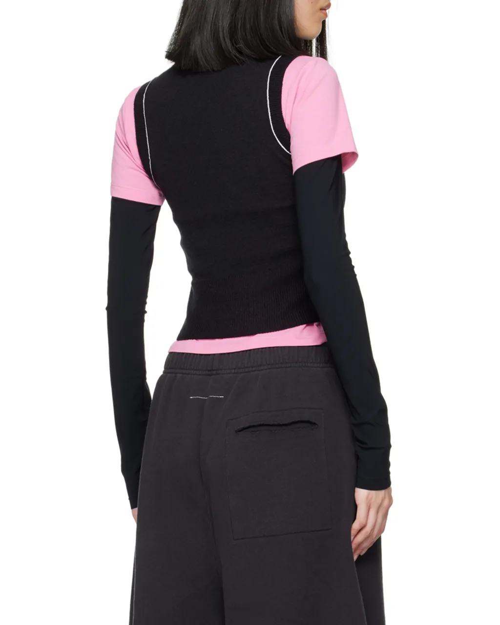 Piped Knit Top
