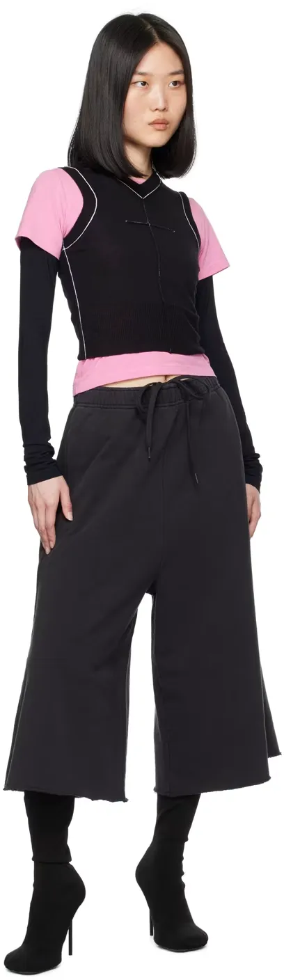 Piped Knit Top
