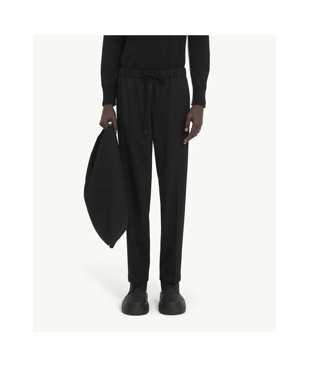 Mid-Rise Drawstring Trousers