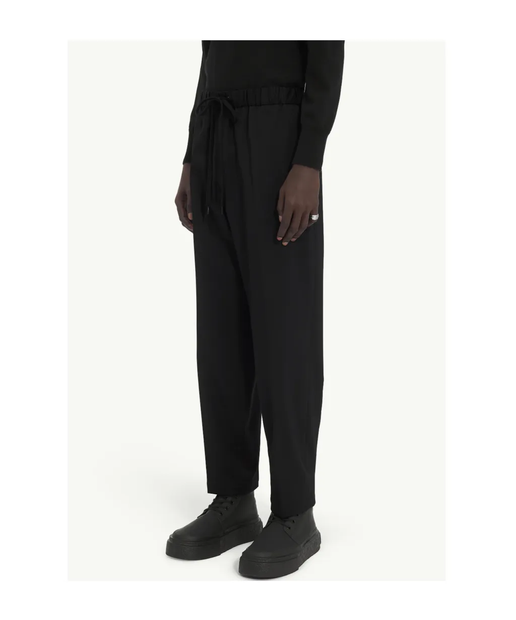 Mid-Rise Drawstring Trousers