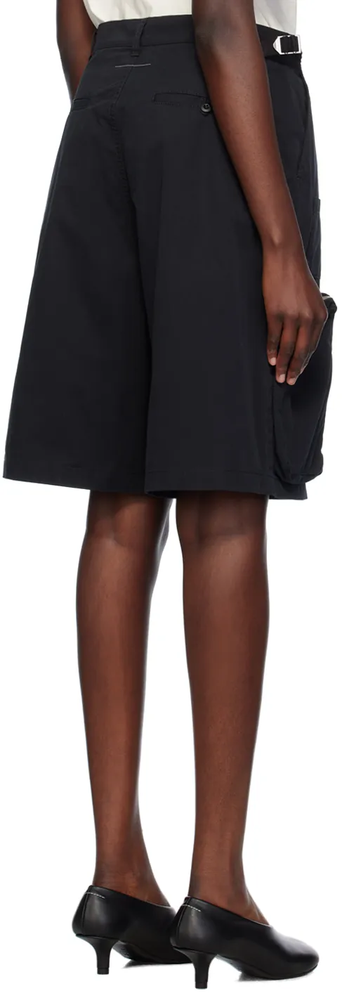 Pocket Detailed Mid-Rise Shorts