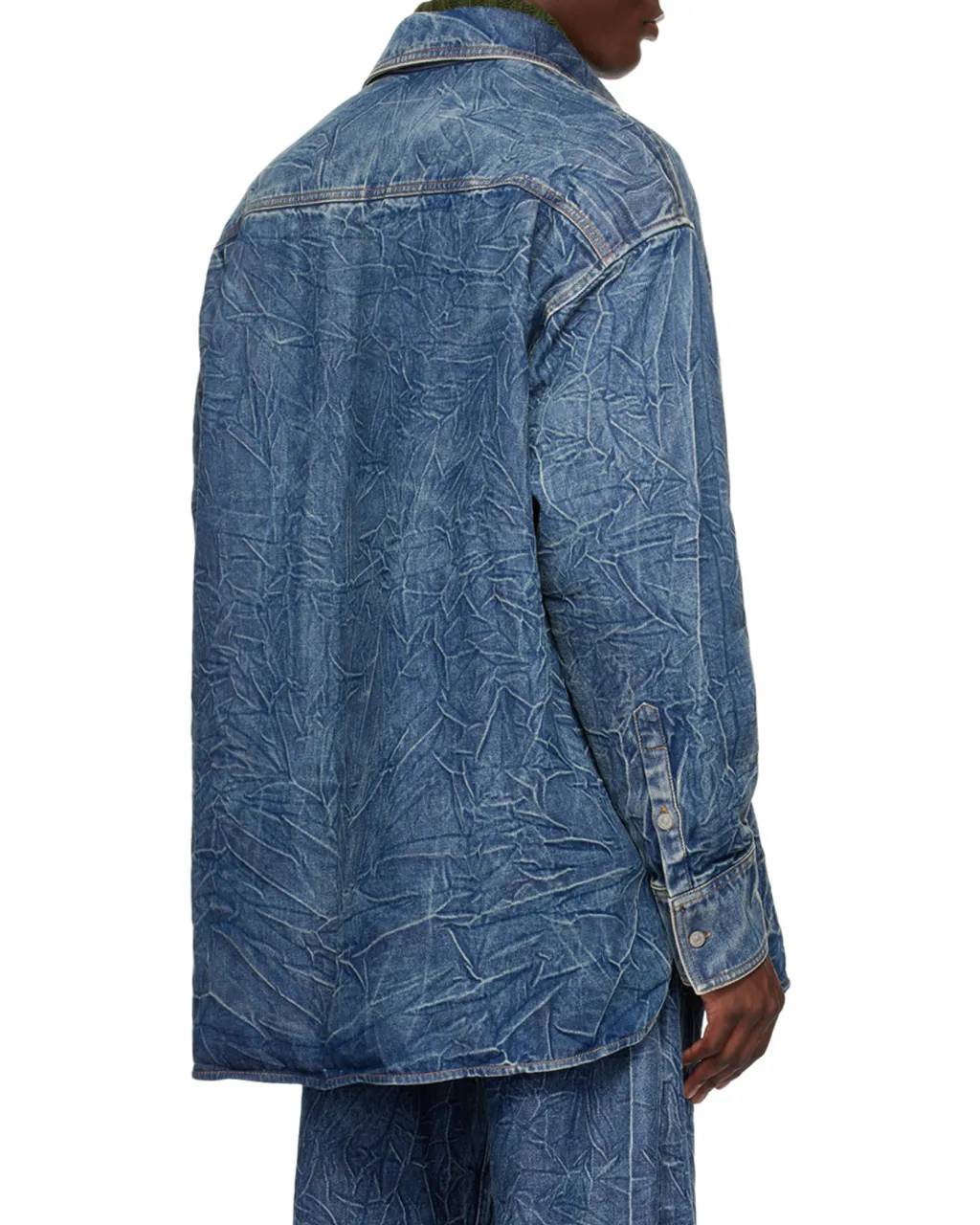 Pittsburgh Crease Button-Up Denim Shirt
