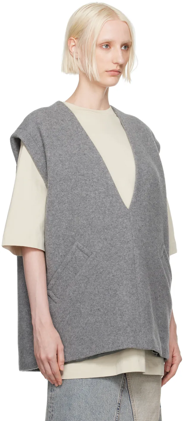 V-Neck Felted Vest