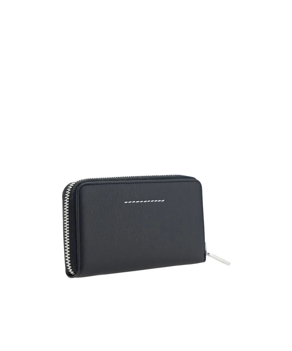 Logo Embossed Zip-Around Wallet