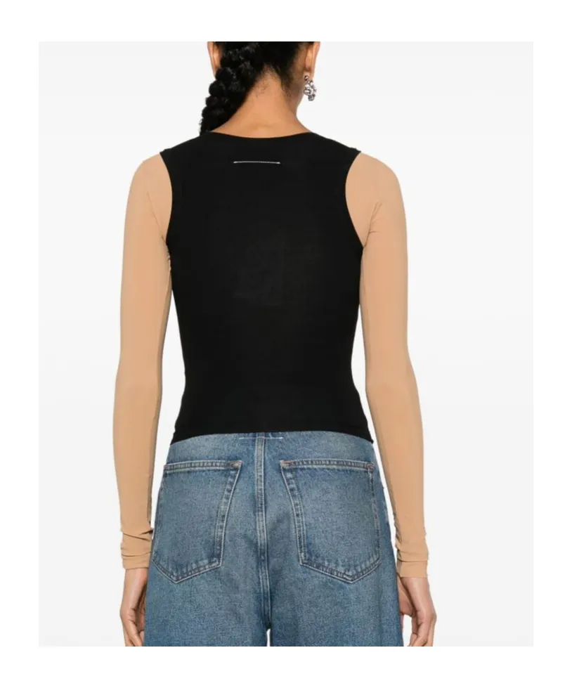 Two-Toned Numbers-Motif Layered Top