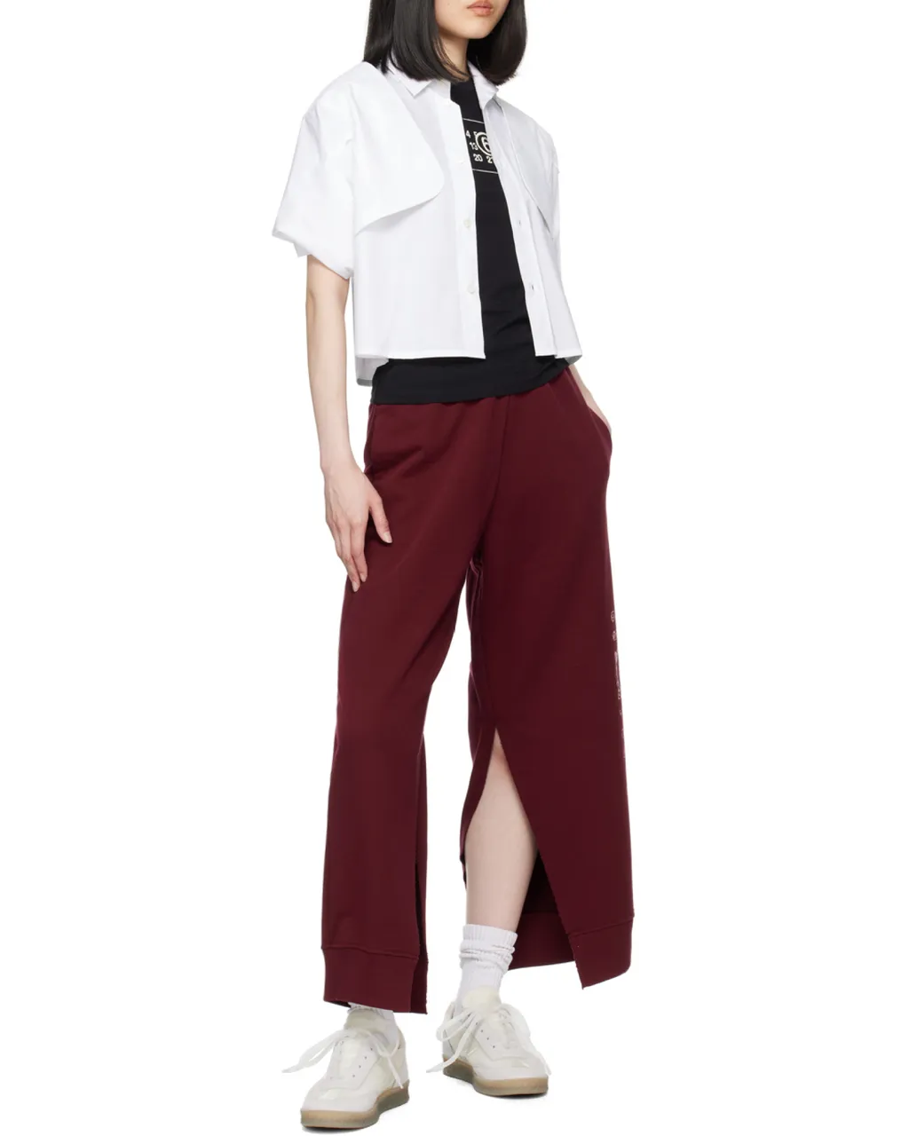 Wide-Sleeved Cropped Shirt