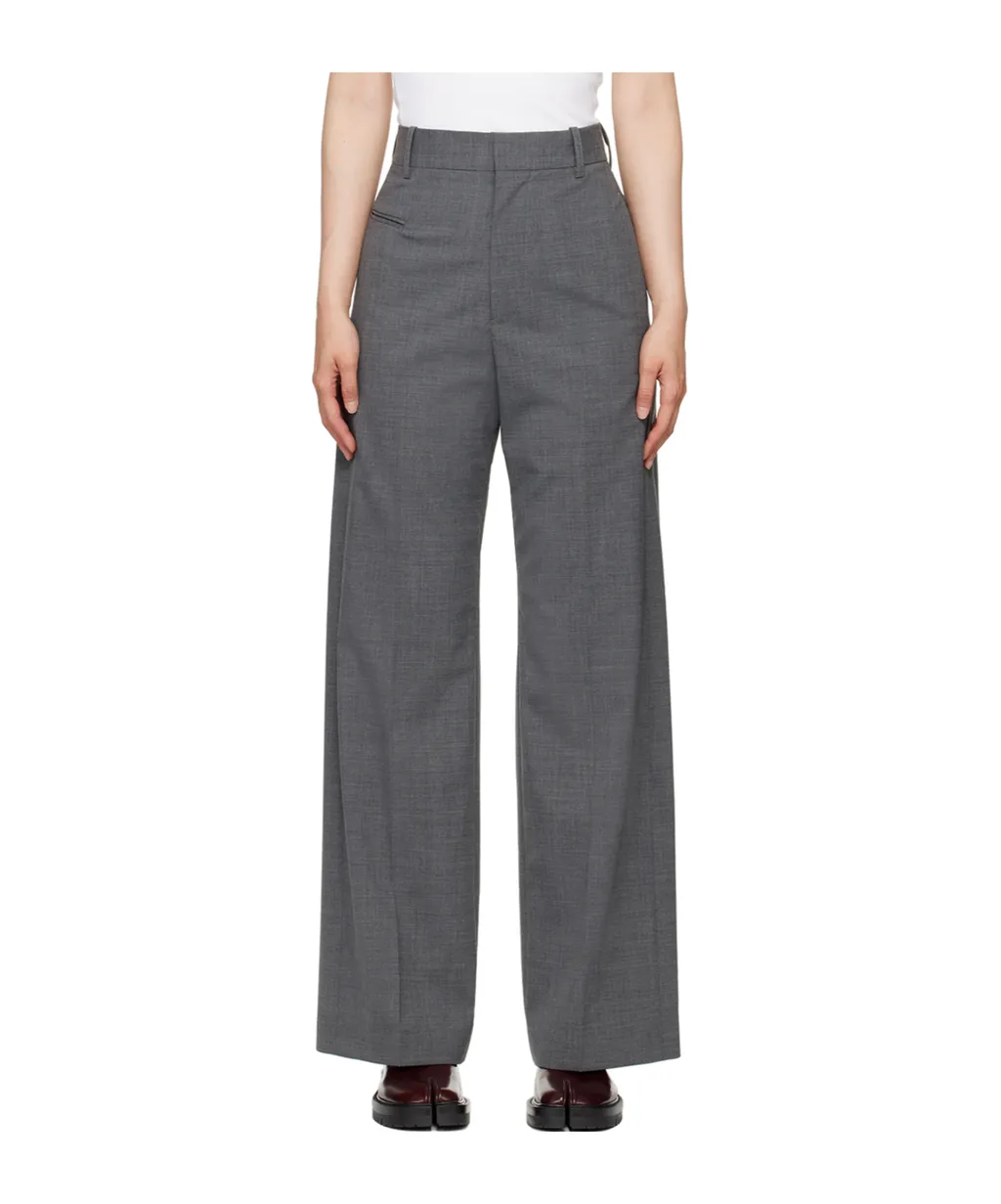 High-Waisted Tailored Trousers