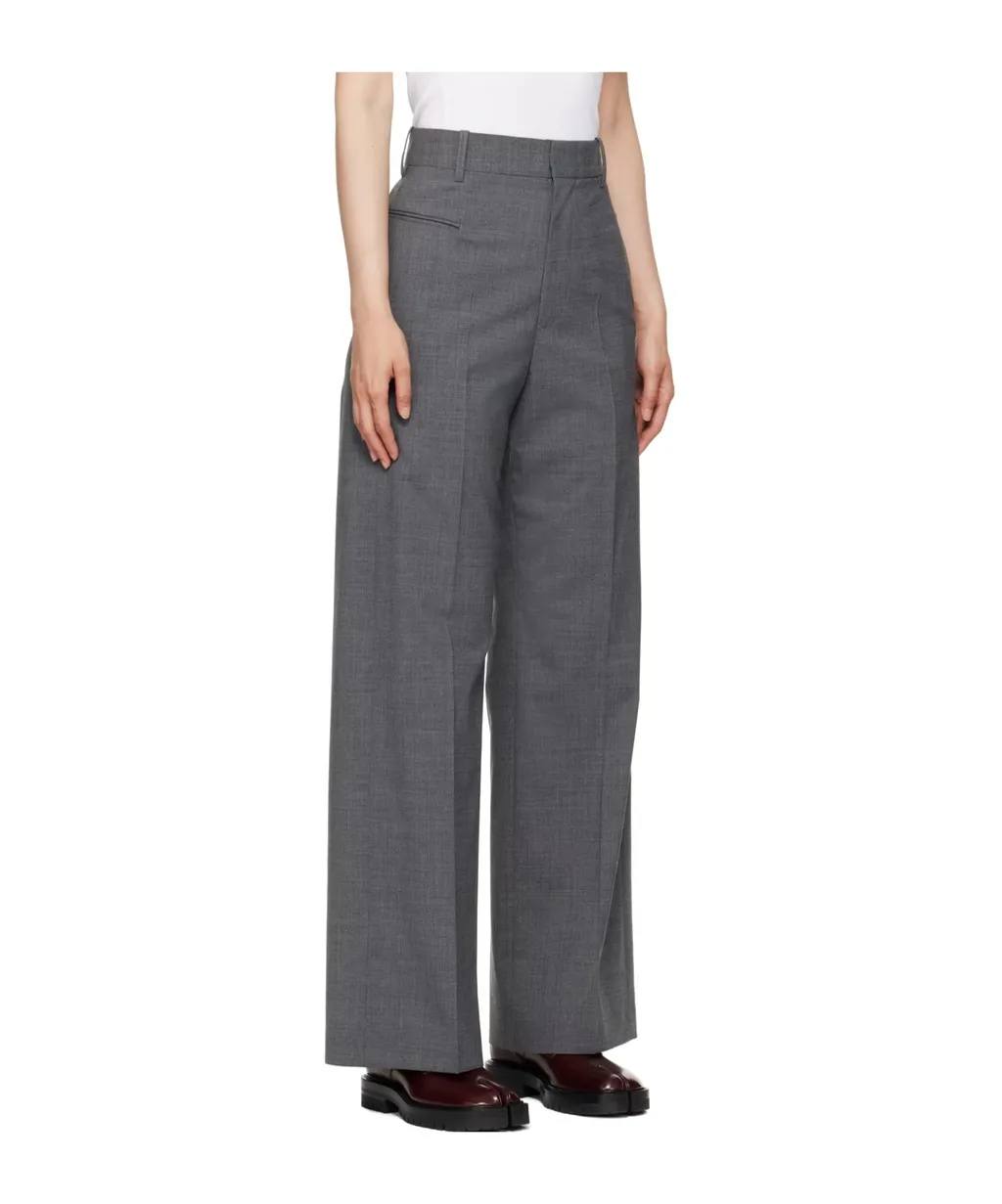High-Waisted Tailored Trousers