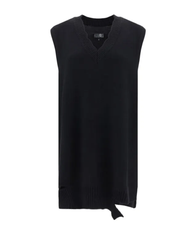 V-Neck Sleeveless Mini Dress